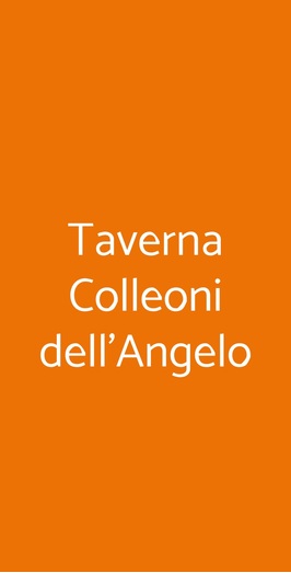 Taverna Colleoni Dell'angelo, Bergamo