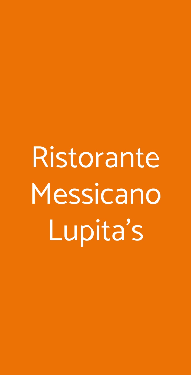 Ristorante Messicano Lupita's Cazzago San Martino menù 1 pagina