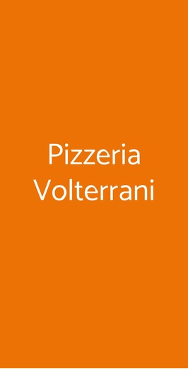 Pizzeria Volterrani, Castelfiorentino