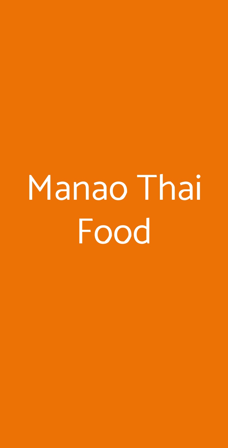 Manao Thai Food Lido di Savio menù 1 pagina
