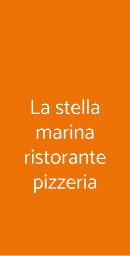 La Stella Marina Ristorante Pizzeria, Acireale
