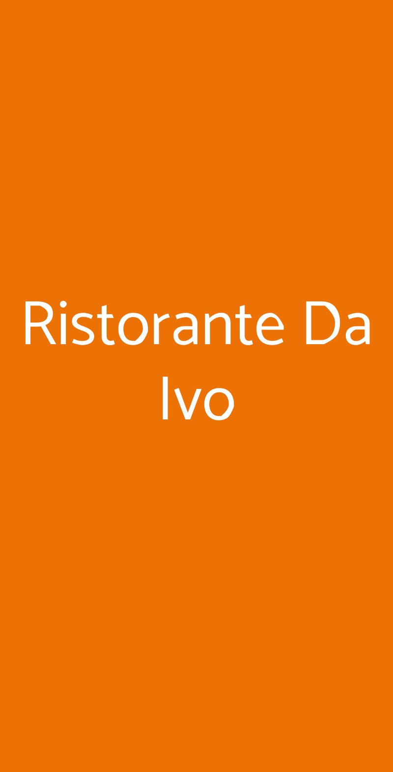 Ristorante Da Ivo Livorno menù 1 pagina