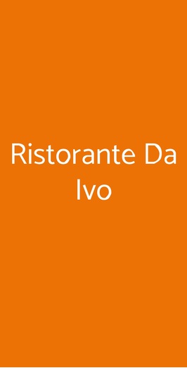 Ristorante Da Ivo, Livorno