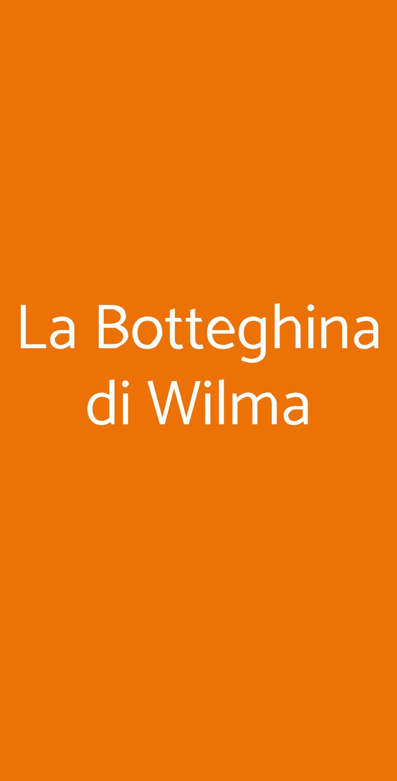 La Botteghina di Wilma Certaldo menù 1 pagina