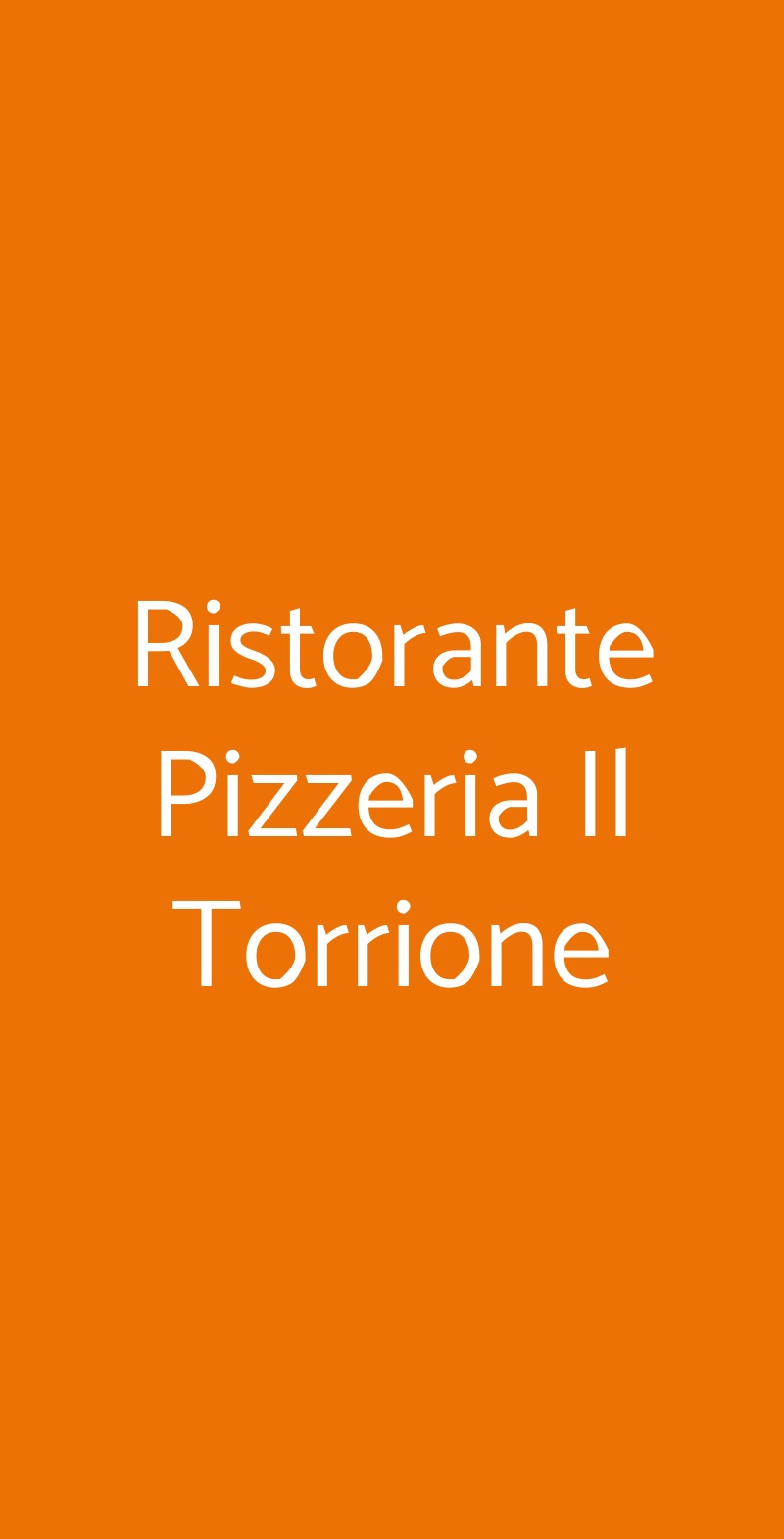 Ristorante Pizzeria Il Torrione Colle Val d'Elsa menù 1 pagina