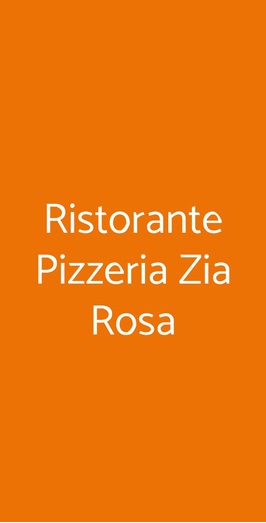 Ristorante Pizzeria Zia Rosa, Massa