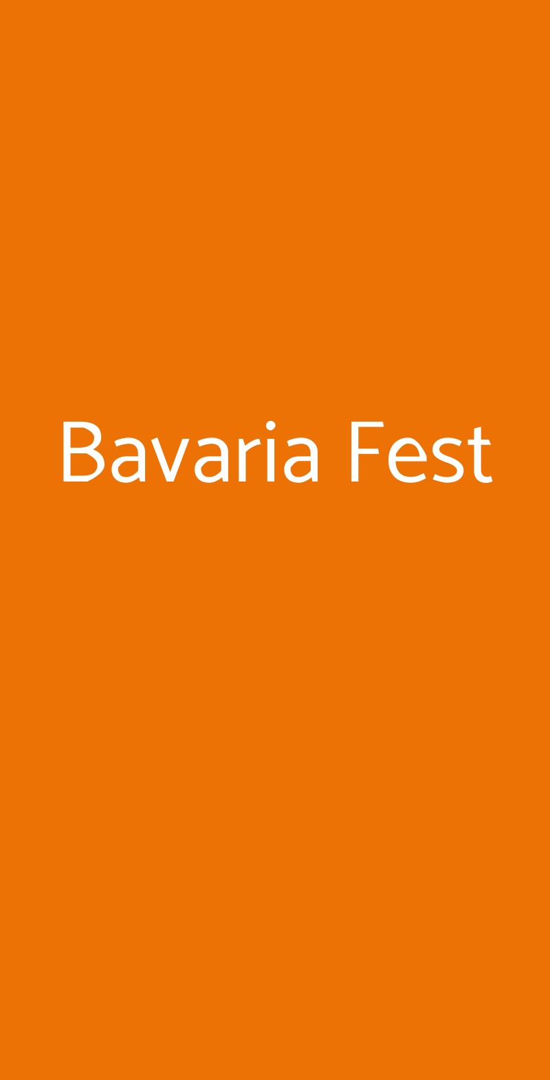 Bavaria Fest Marcon menù 1 pagina