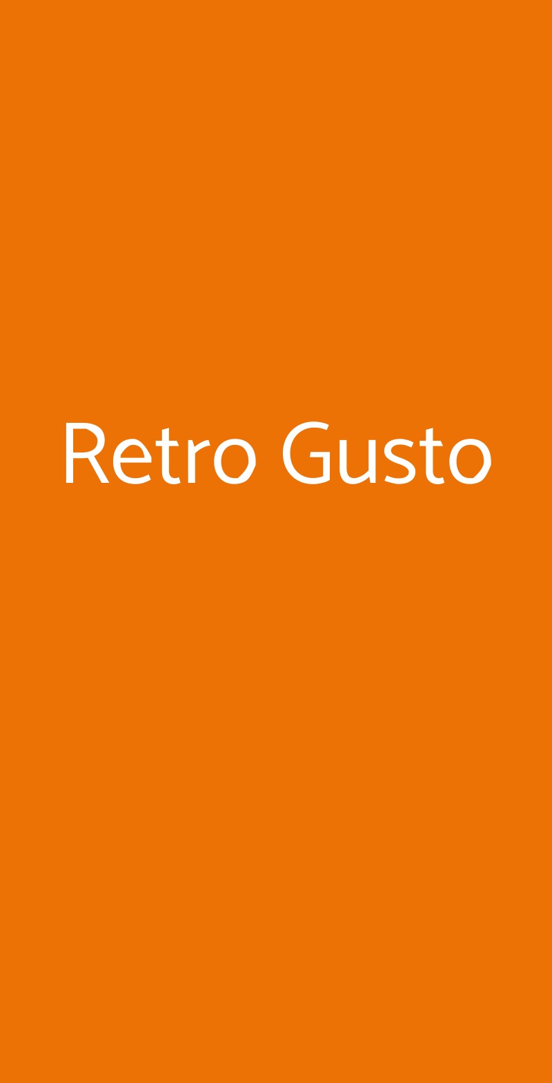 Retro Gusto, Milano