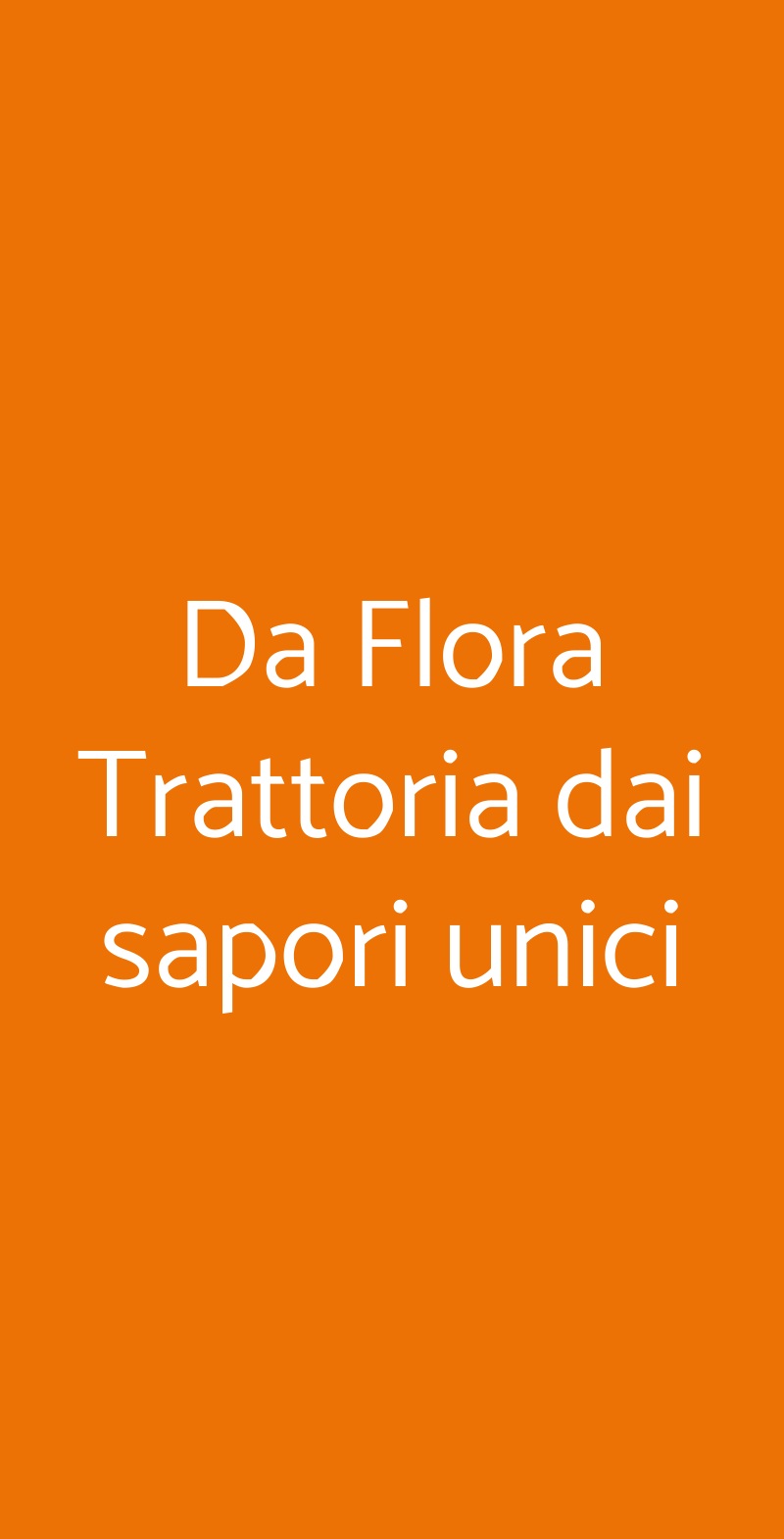 Da Flora Trattoria Dai Sapori Unici, Catania