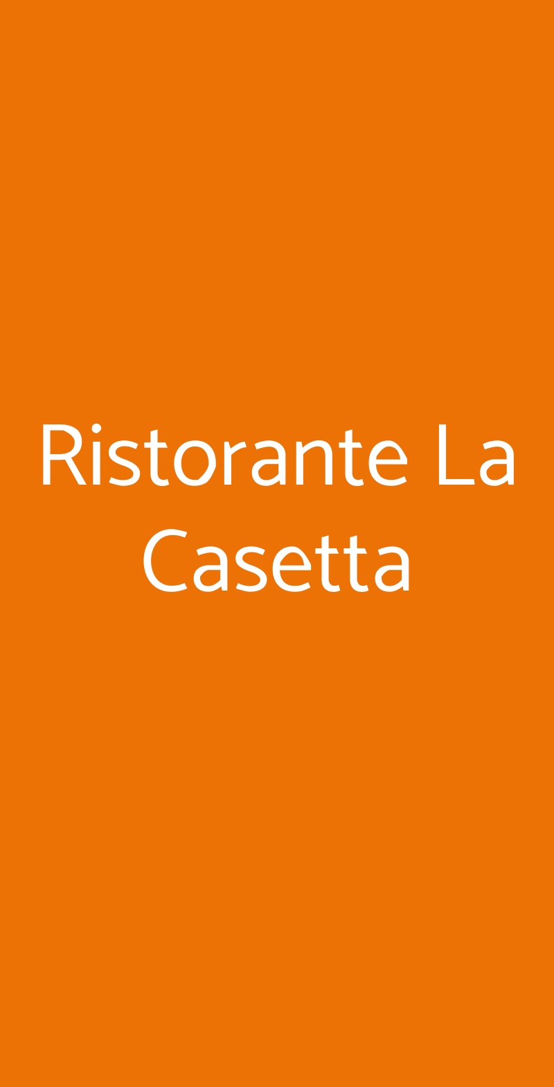 Ristorante La Casetta Ronco all'Adige menù 1 pagina