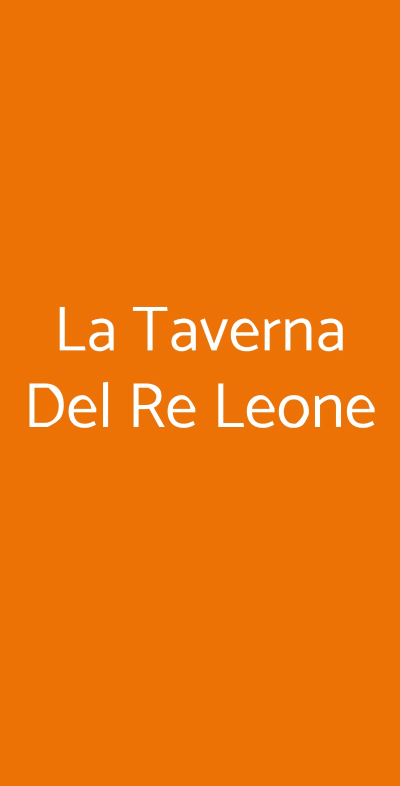 La Taverna Del Re Leone Pozzuoli menù 1 pagina