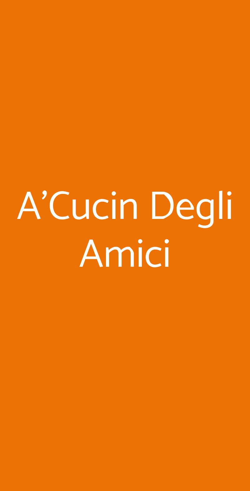 A'cucin Degli Amici, Napoli