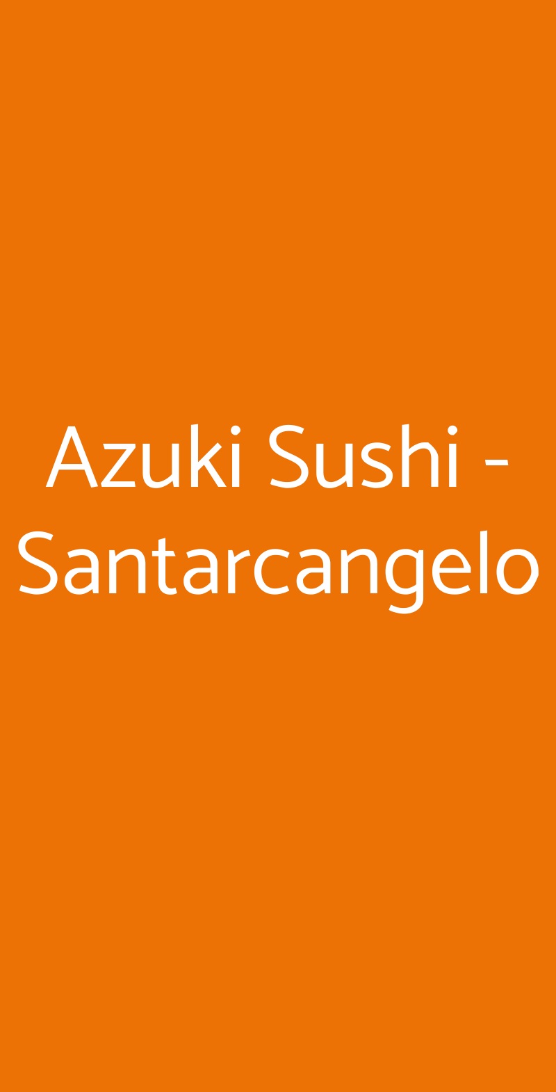 Azuki Sushi  Santarcangelo di Romagna menù 1 pagina