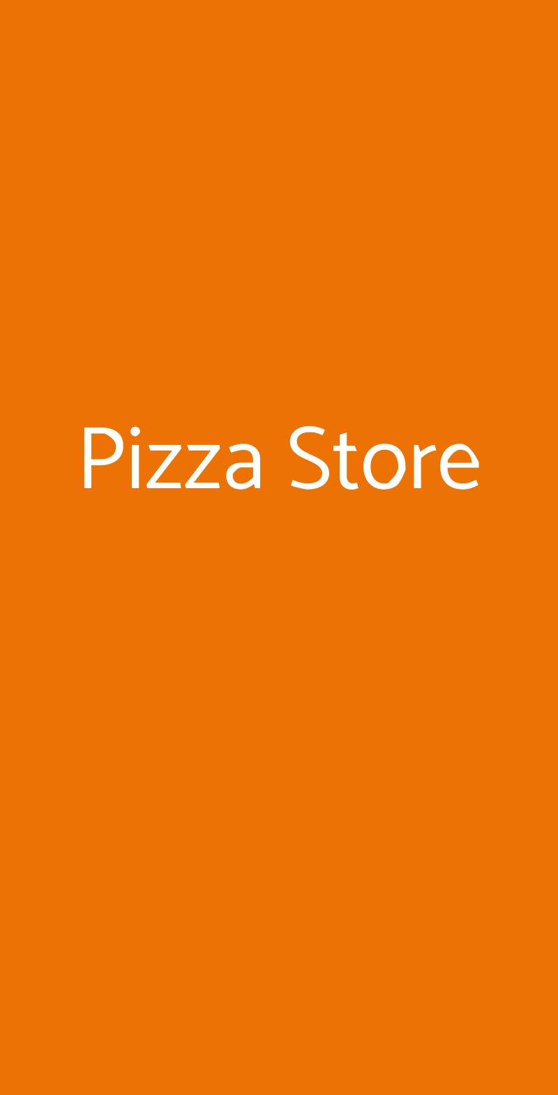 Pizza Store Altamura menù 1 pagina