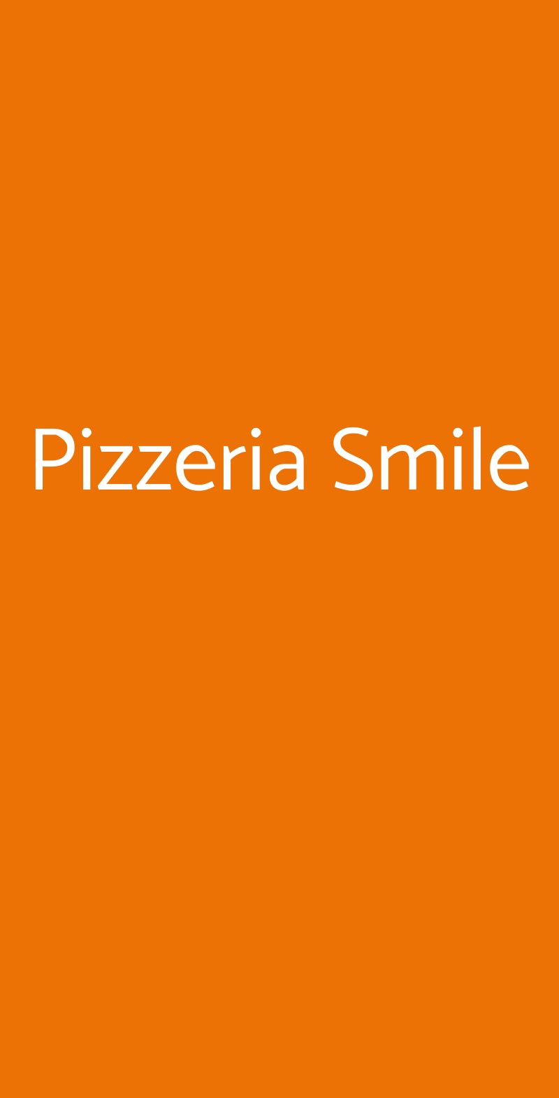 Pizzeria Smile Bari menù 1 pagina