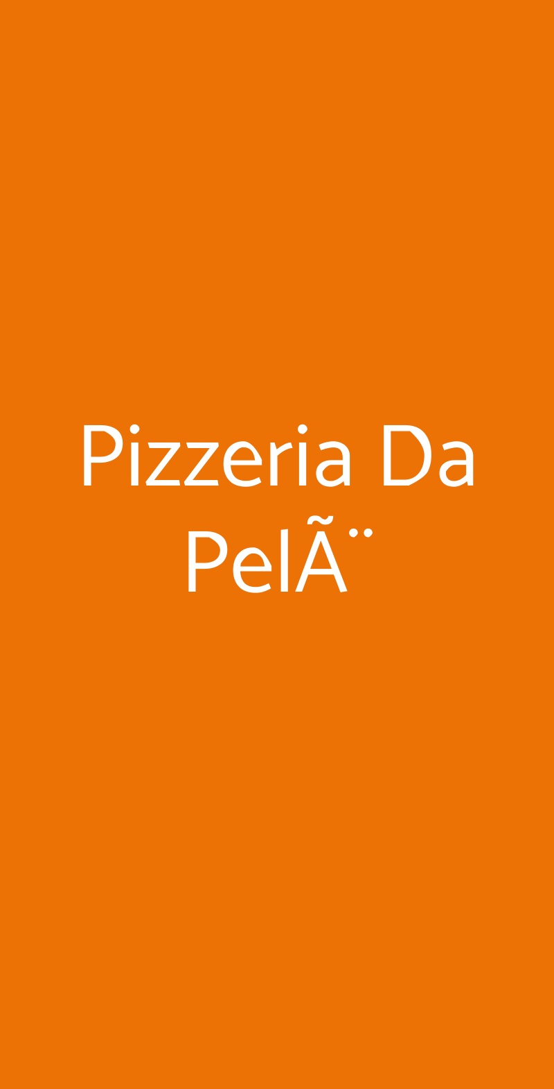 Pizzeria Da PelÃ¨ Bari menù 1 pagina