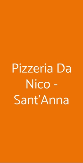 Pizzeria Da Nico - Sant'anna, Bari