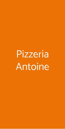 Pizzeria Antoine, Bari