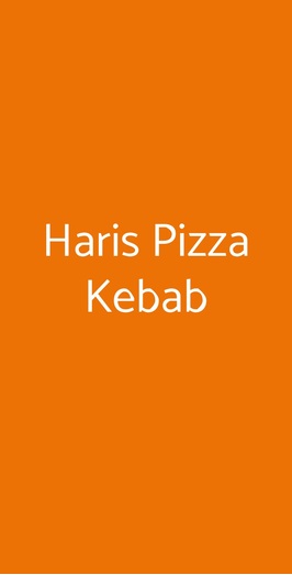 Haris Pizza Kebab