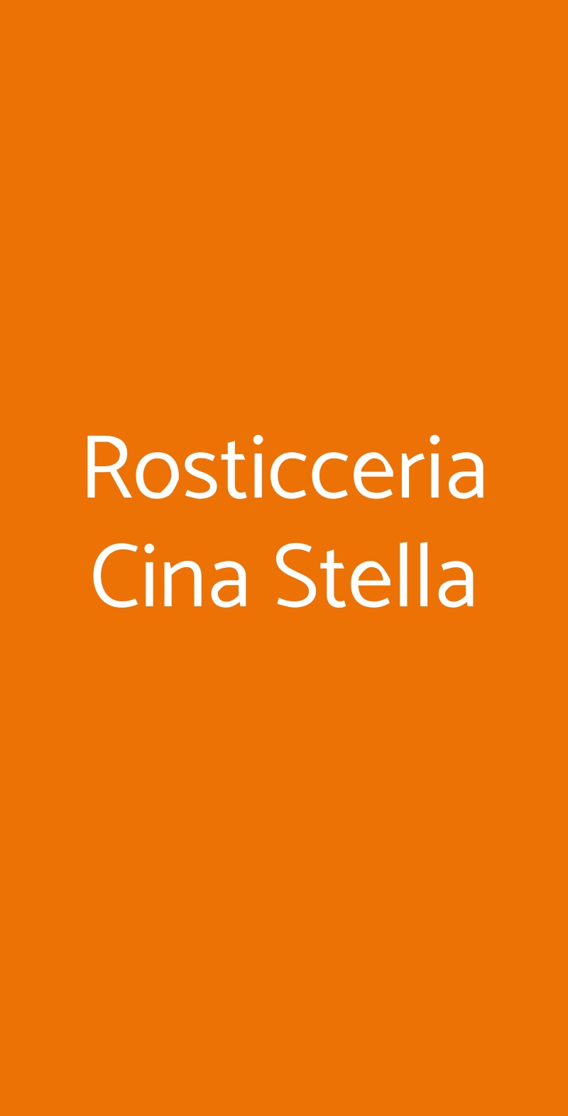 Rosticceria Cina Stella Bologna menù 1 pagina