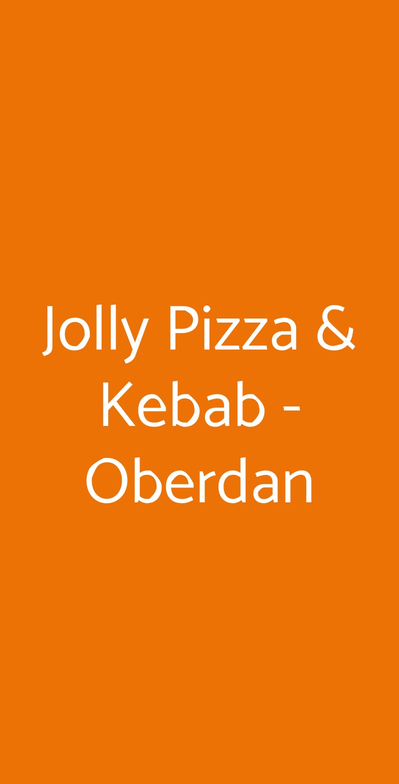 Jolly Pizza & Kebab - Oberdan Bologna menù 1 pagina