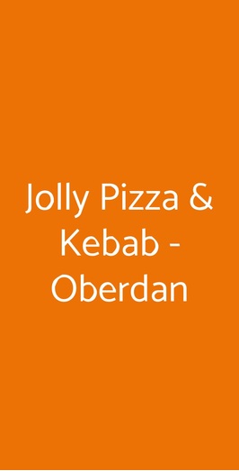 Jolly Pizza & Kebab - Oberdan, Bologna