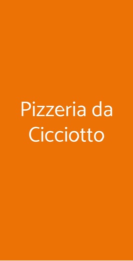Pizzeria Da Cicciotto, Bologna