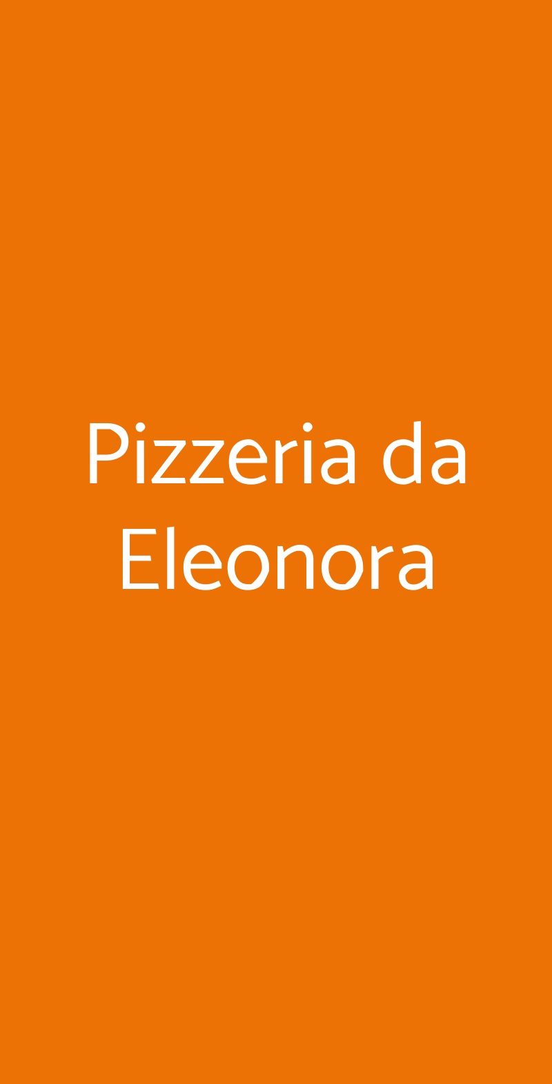 Pizzeria da Eleonora Brescia menù 1 pagina