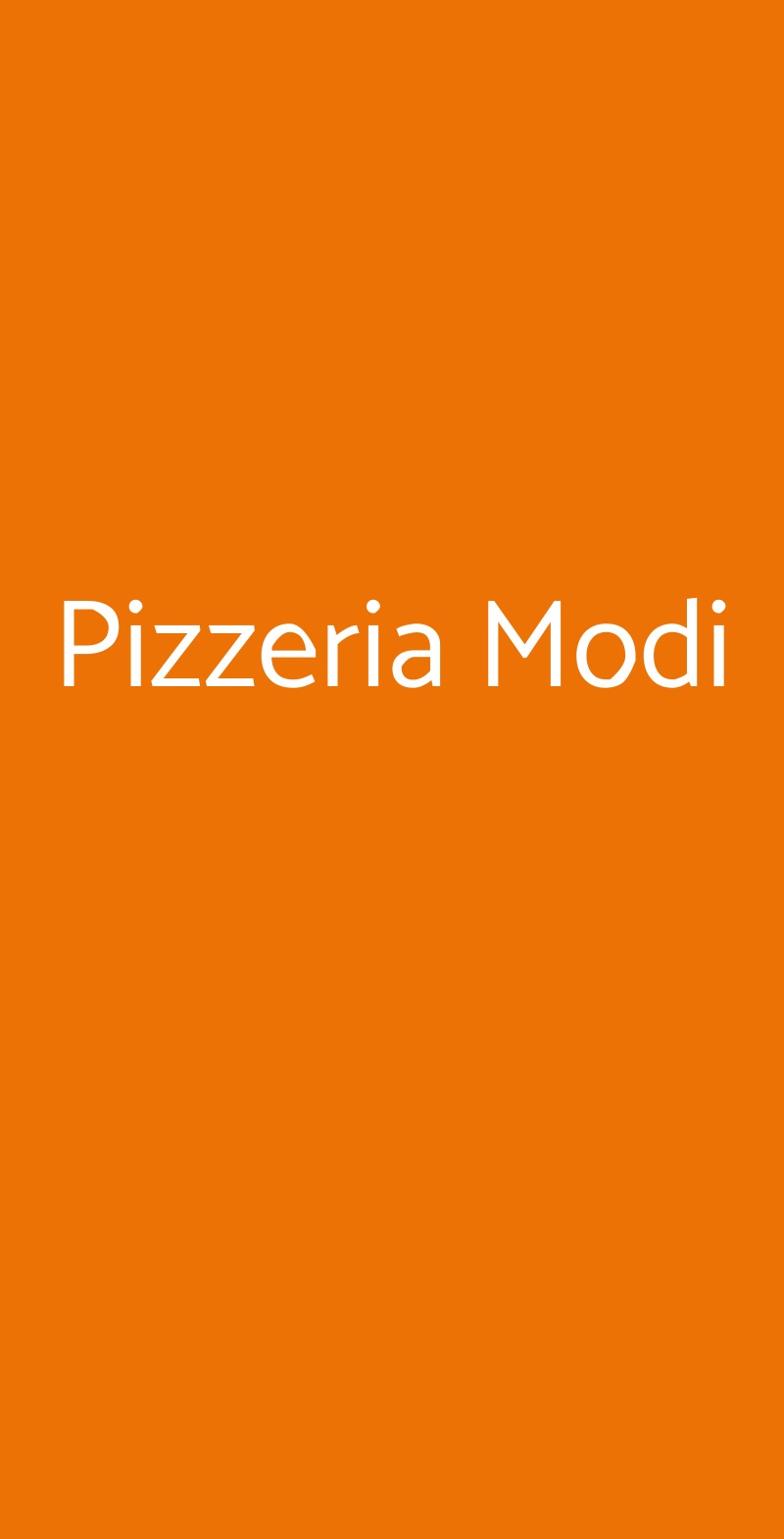 Pizzeria Modi Brescia menù 1 pagina