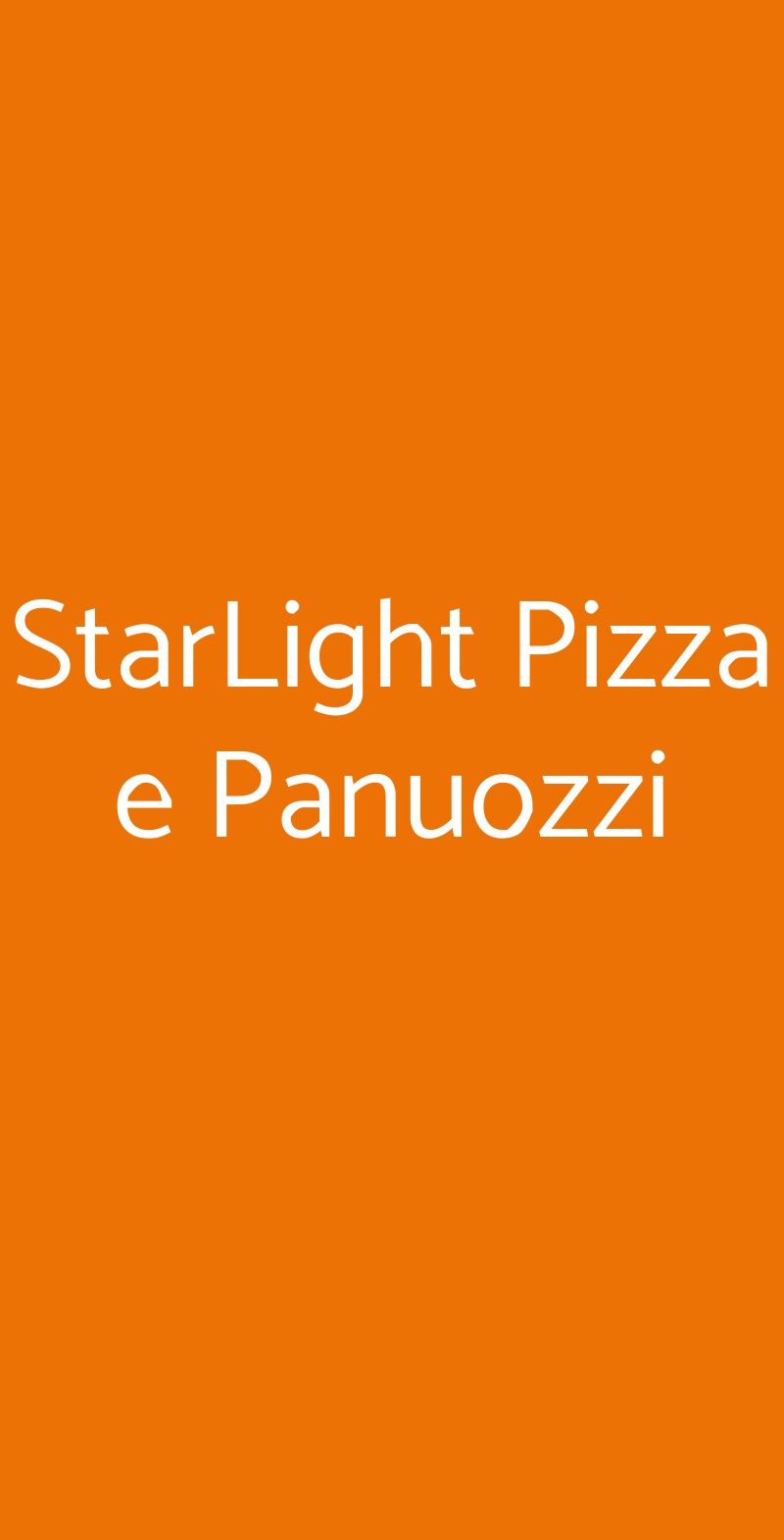 StarLight Pizza e Panuozzi Busto Arsizio menù 1 pagina