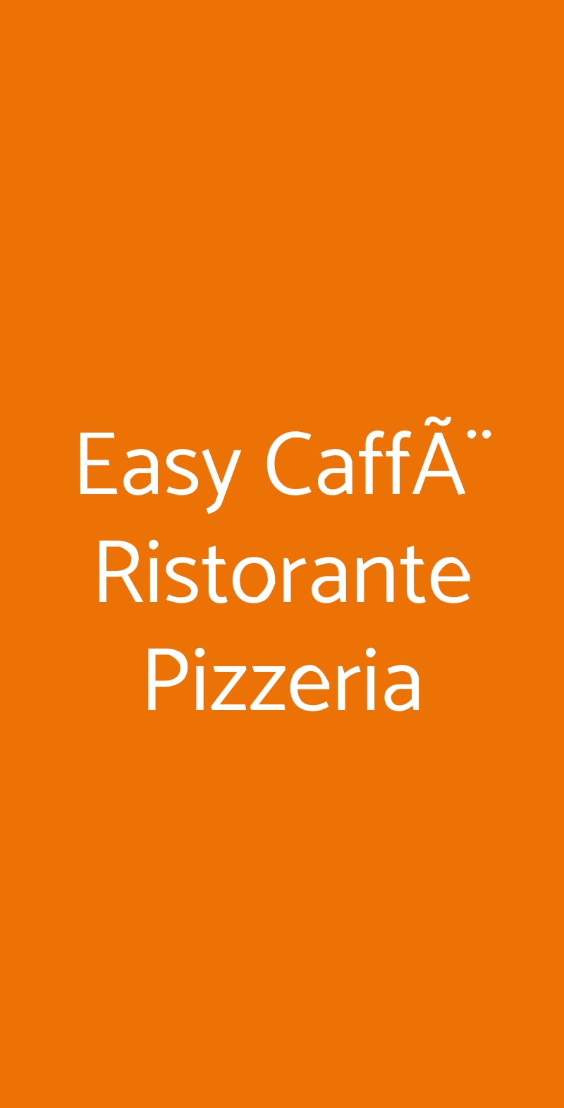 Easy CaffÃ¨ Ristorante Pizzeria Busto Arsizio menù 1 pagina