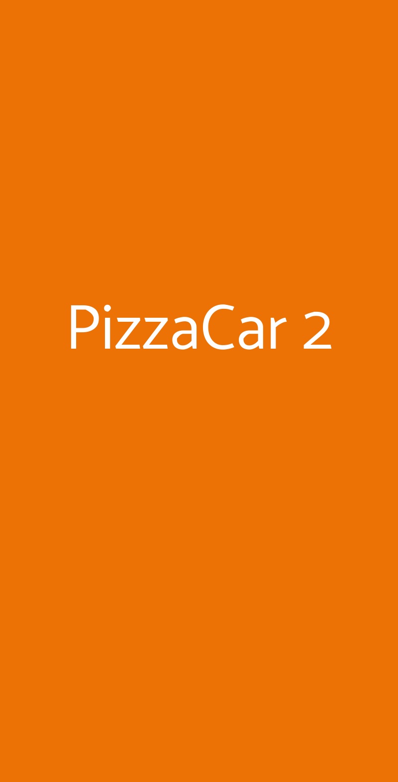 PizzaCar 2 Cagliari menù 1 pagina