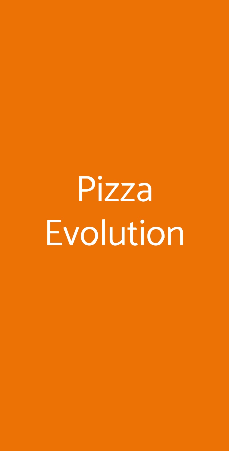 Pizza Evolution Cagliari menù 1 pagina