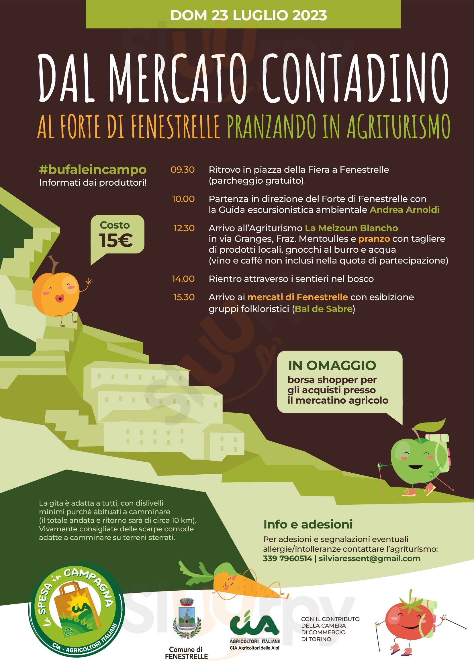 Agriturismo La Patuana Giaveno menù 1 pagina
