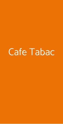 Cafe Tabac, Torino