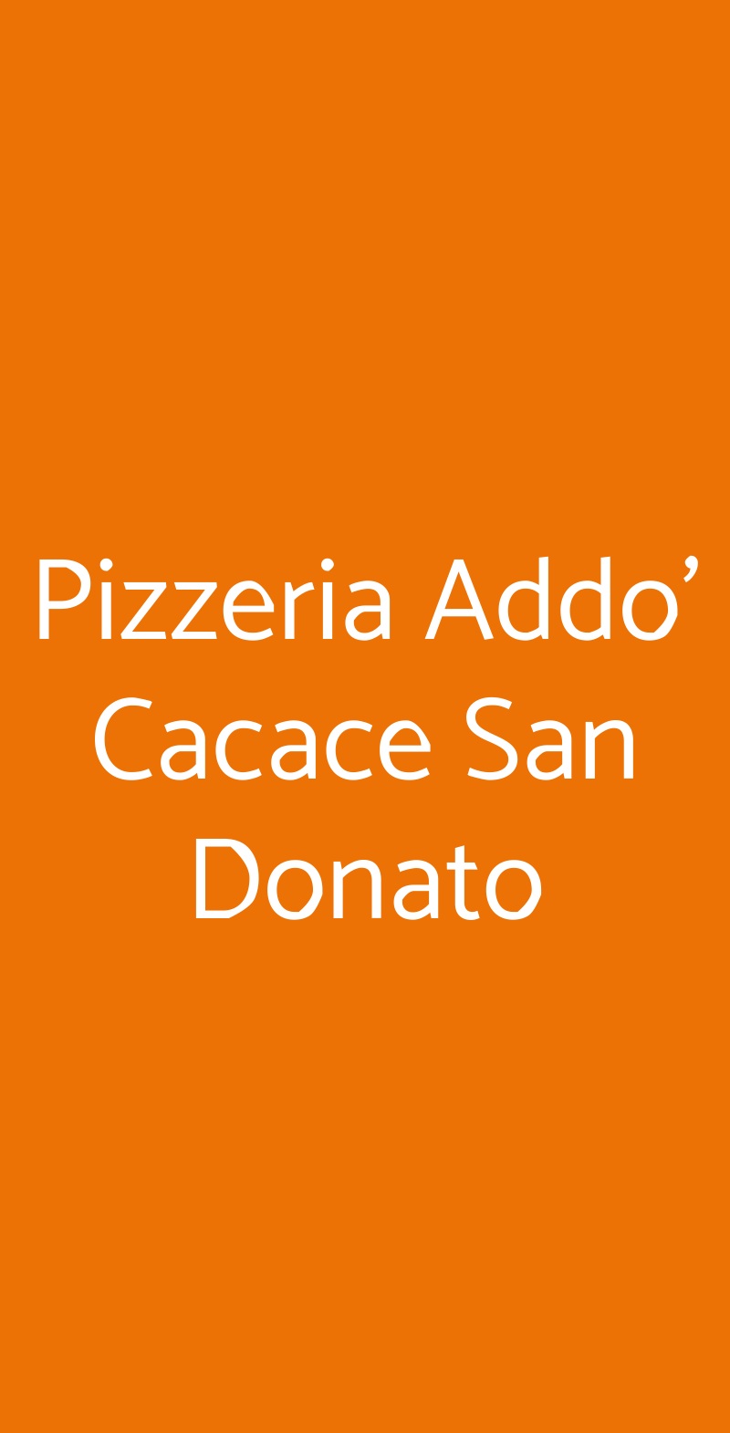 Pizzeria Addo' Cacace San Donato Napoli menù 1 pagina