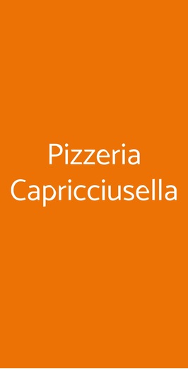 Pizzeria Capricciusella, Napoli