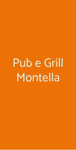 Pub E Grill Montella, Napoli
