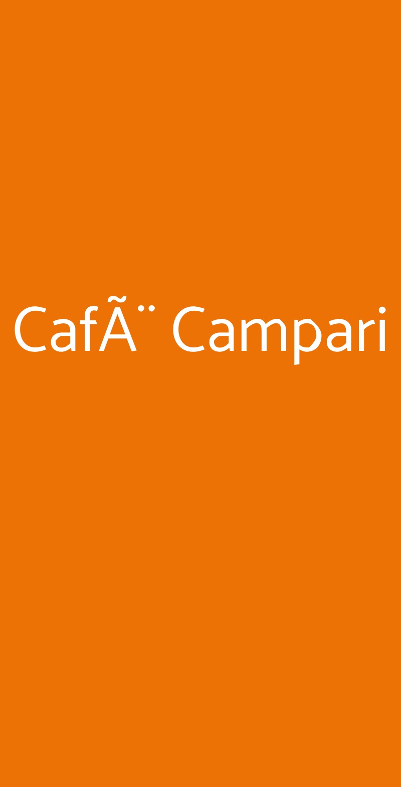 CafÃ¨ Campari Pavia menù 1 pagina