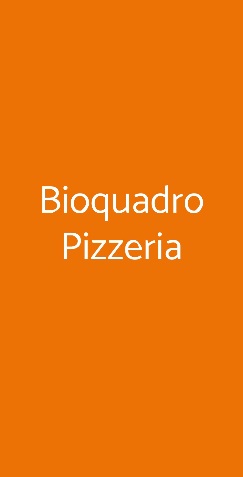 Bioquadro Pizzeria Roma menù 1 pagina