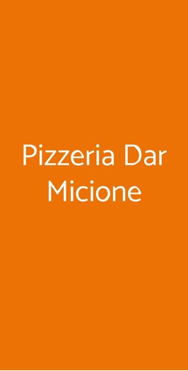 Pizzeria Dar Micione, Roma