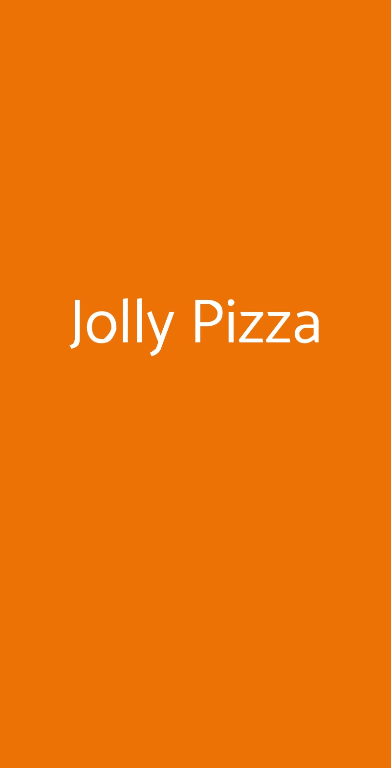 Jolly Pizza Varese menù 1 pagina