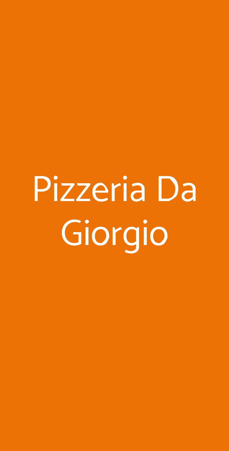 Pizzeria Da Giorgio Varese menù 1 pagina