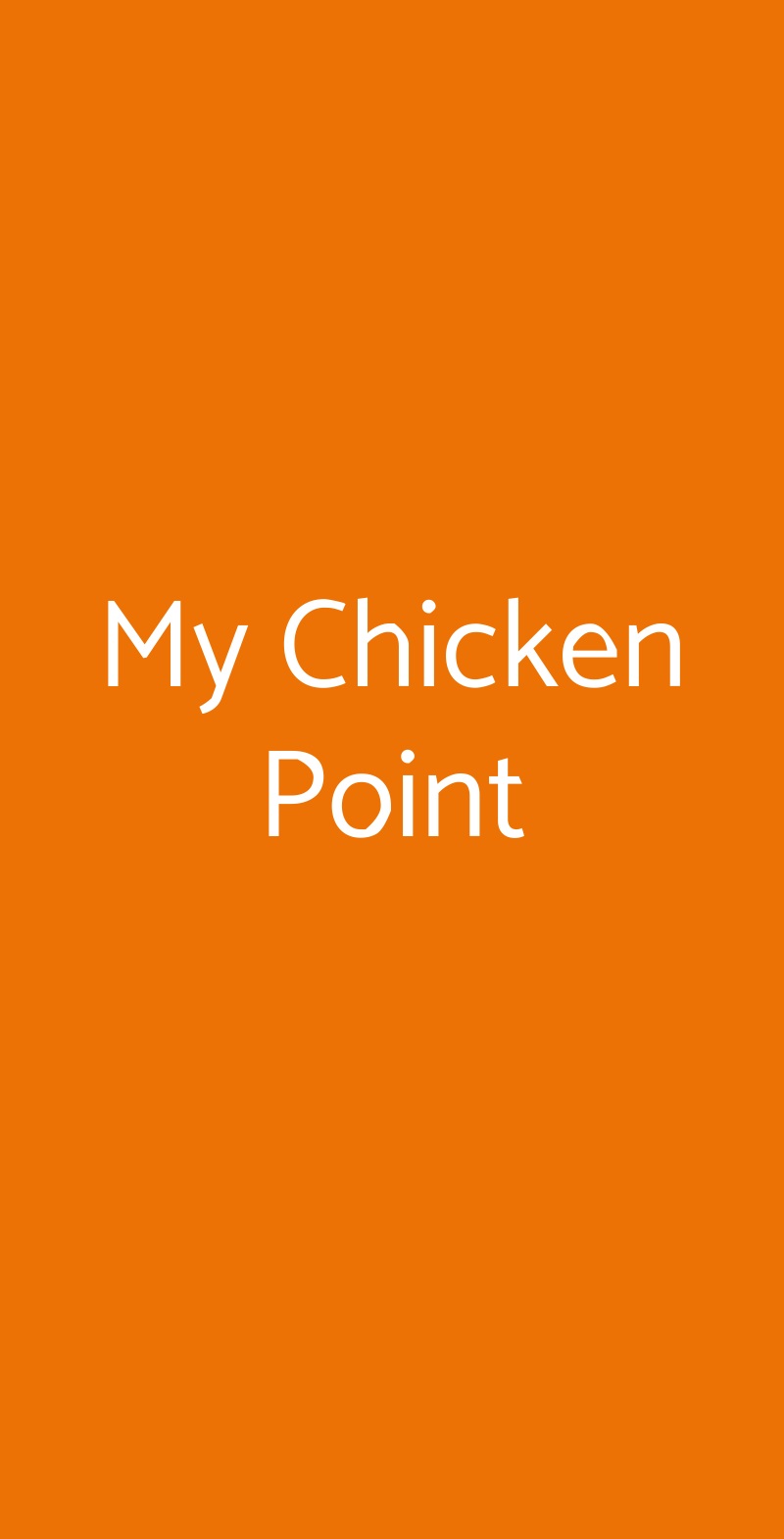 My Chicken Point Varese menù 1 pagina