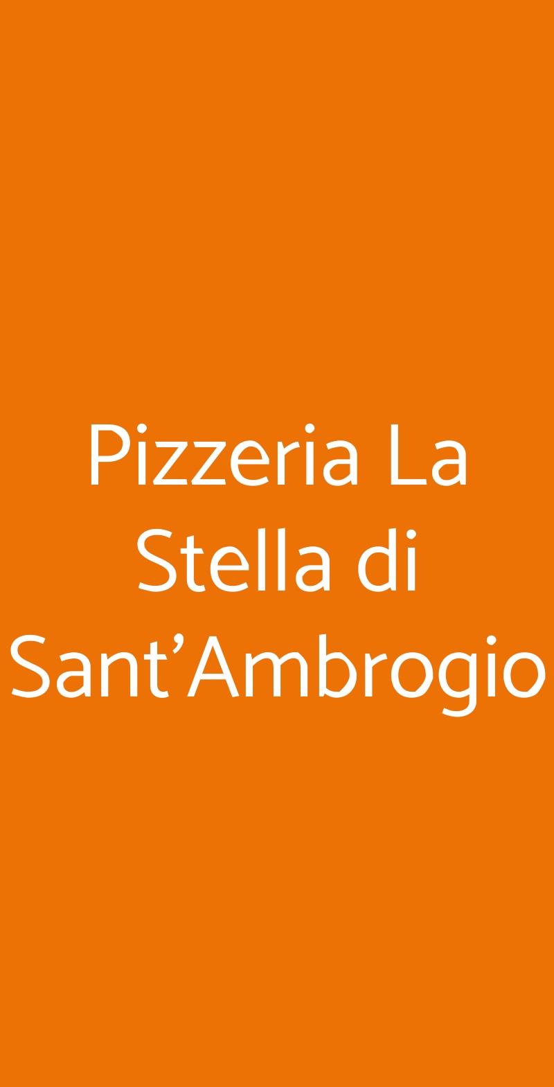 Pizzeria La Stella di Sant'Ambrogio Varese menù 1 pagina