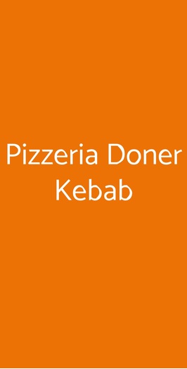 Pizzeria Doner Kebab, Mestre