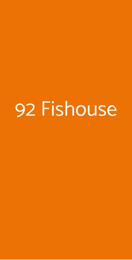 92 Fishouse, Garbagnate Milanese