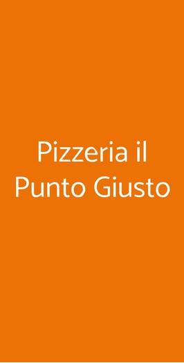 Pizzeria Il Punto Giusto, Garbagnate Milanese