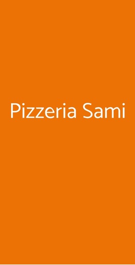 Pizzeria Sami, Genova