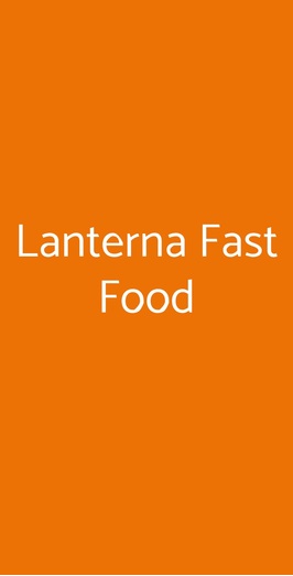 Lanterna Fast Food, Genova